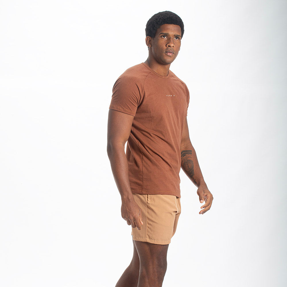 Camiseta Algodão New Horizon Marrom