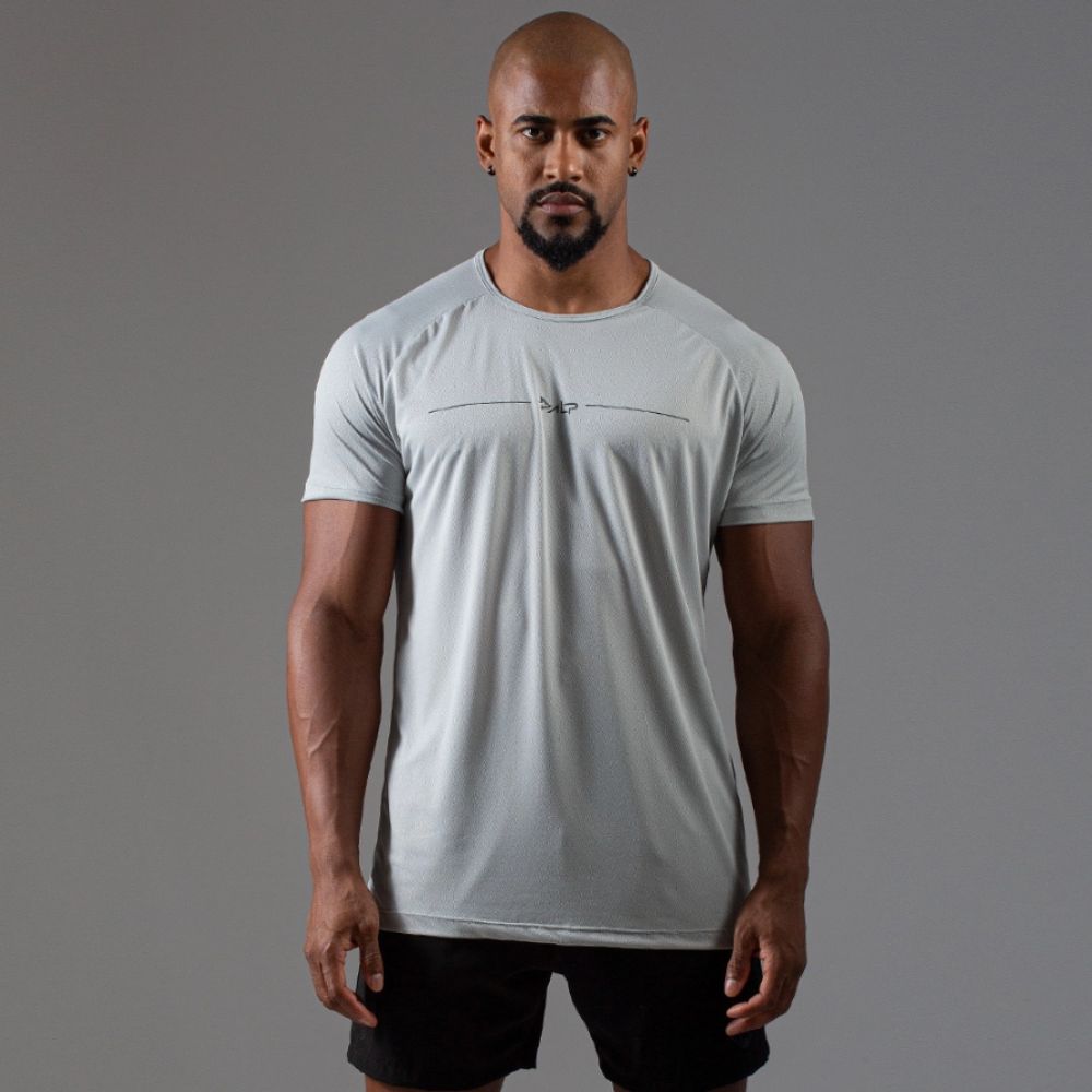 Camiseta Poliamida Line Tenacity Cinza