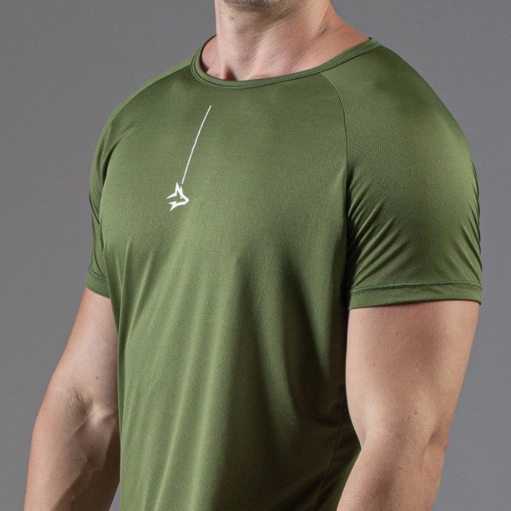Camiseta Poliamida Line Lupus Verde Folha