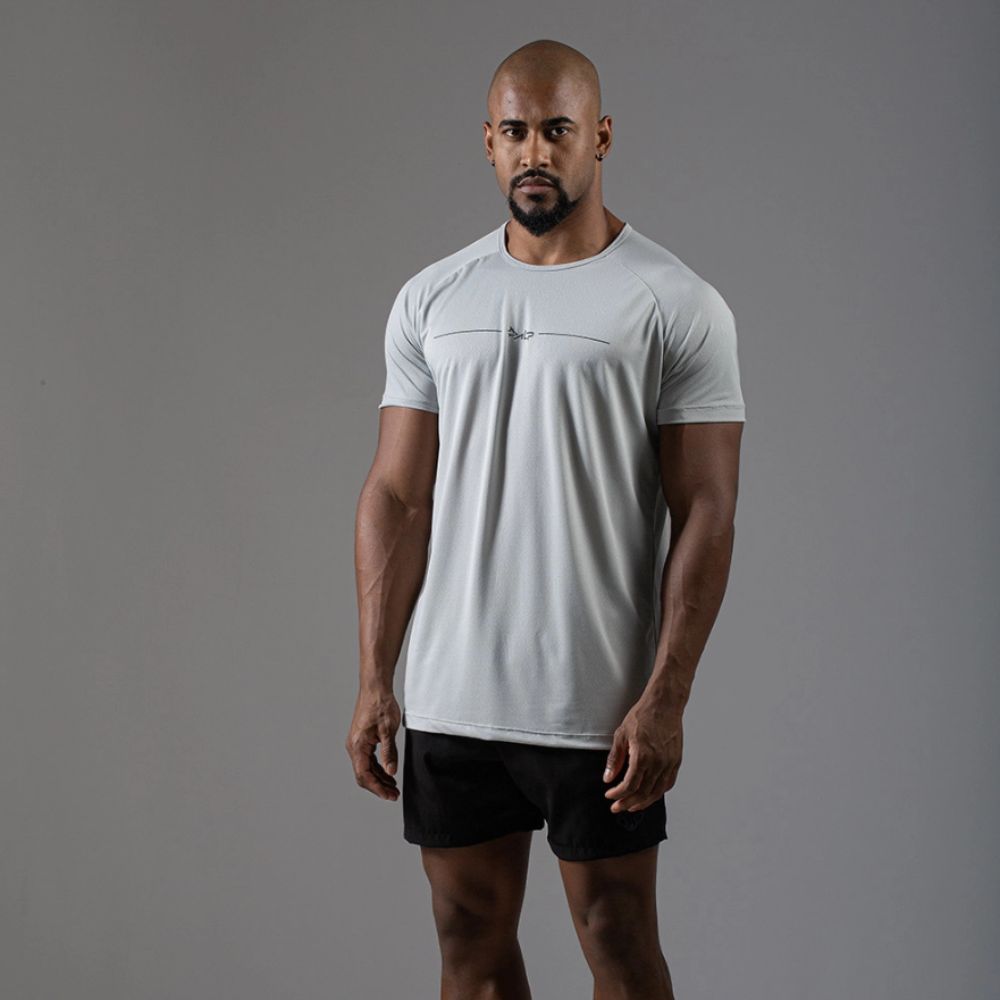 Camiseta Poliamida Line Tenacity Cinza