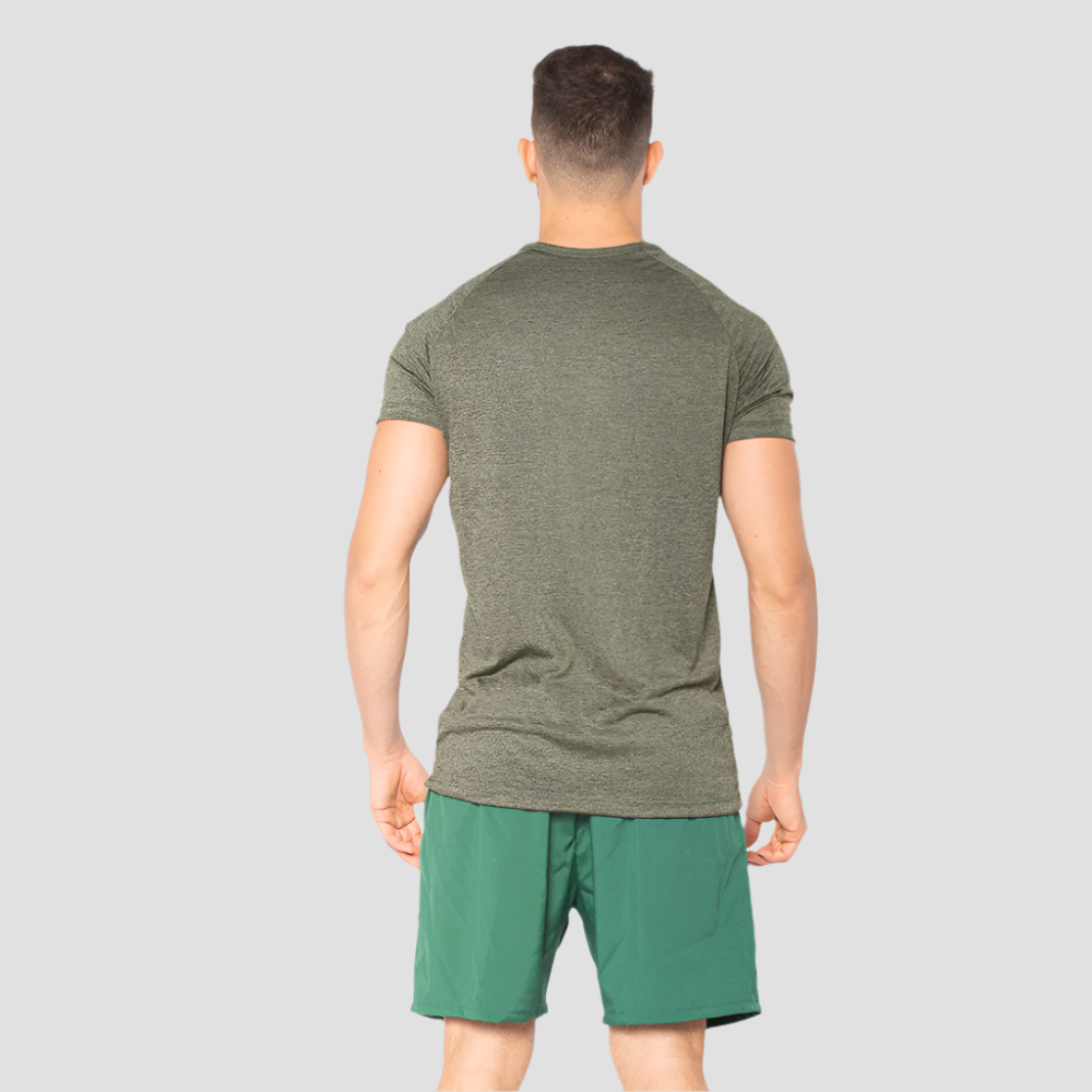 Camiseta Dry Fit New Fluid Mescla Verde