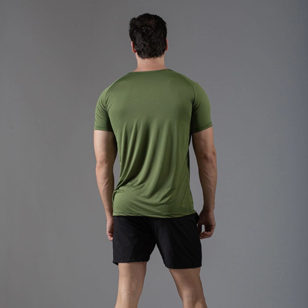 Camiseta Poliamida Line Lupus Verde Folha