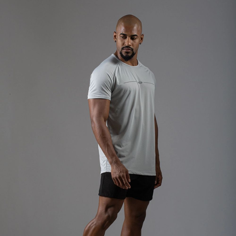 Camiseta Poliamida Line Tenacity Cinza