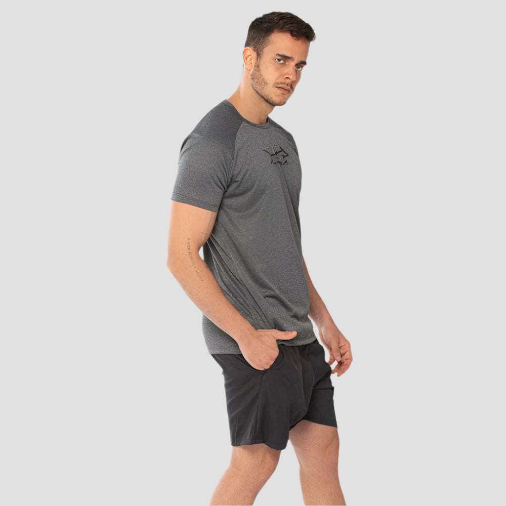 Camiseta Dry Fit Fluid Move Chumbo