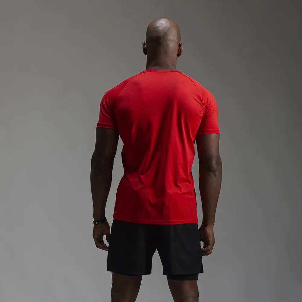 Camiseta Poliamida Line Tenacity Vermelho Acerola