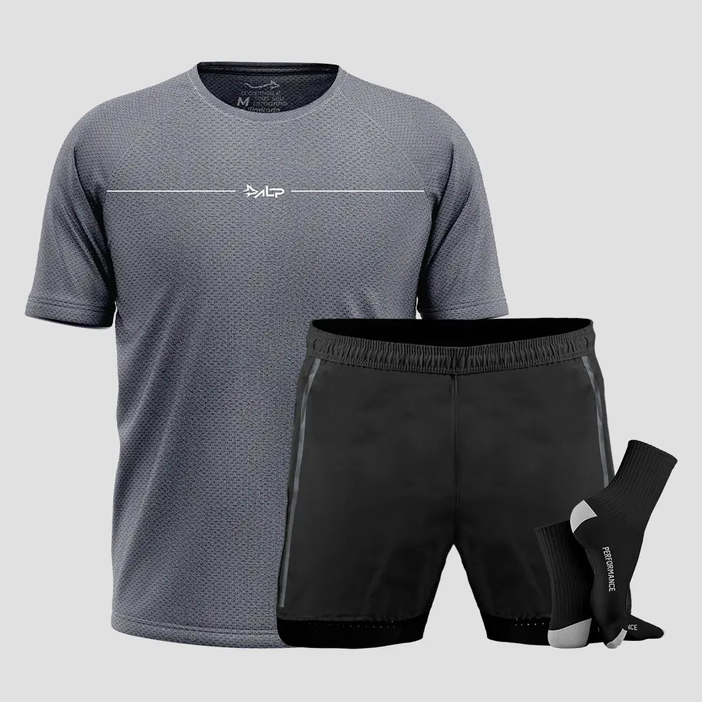 Kit Camiseta Poliamida + Bermuda Aerofit + Poliamida 2