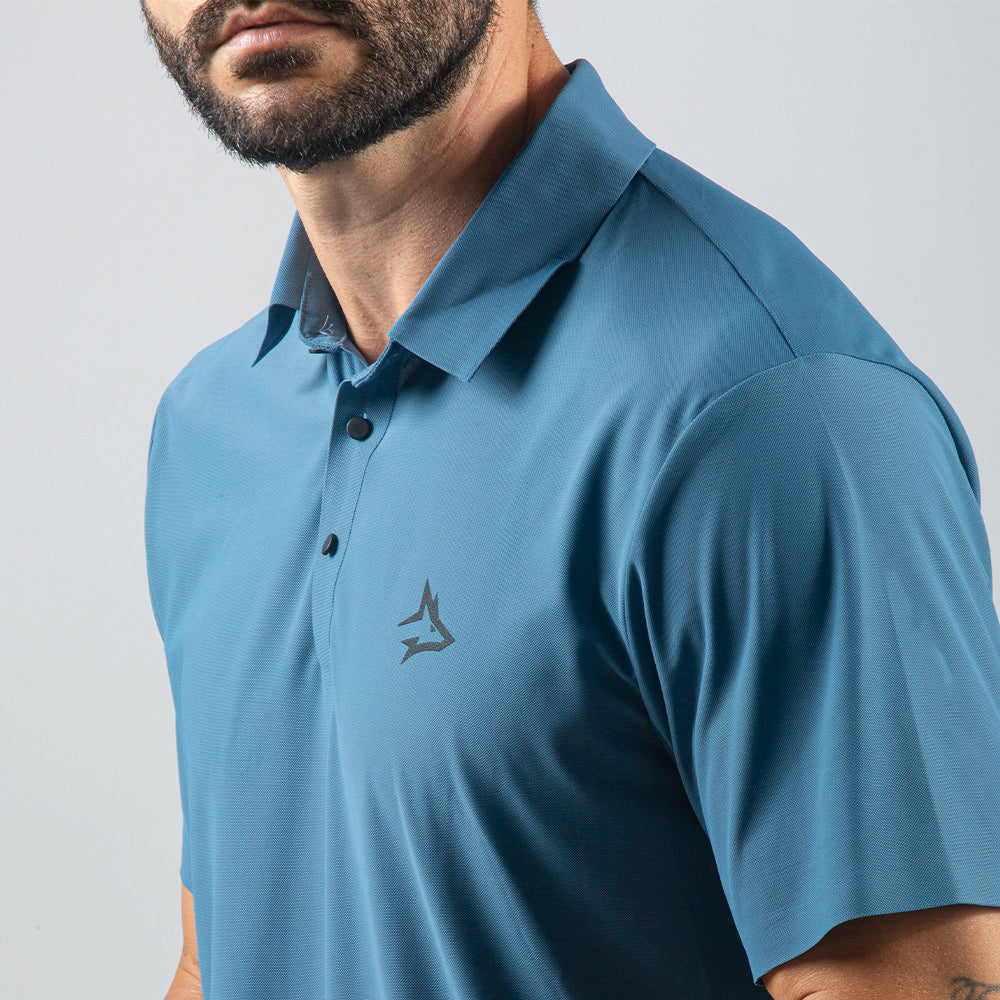 Camisa Polo Dry Fit Lupus Azul Céu