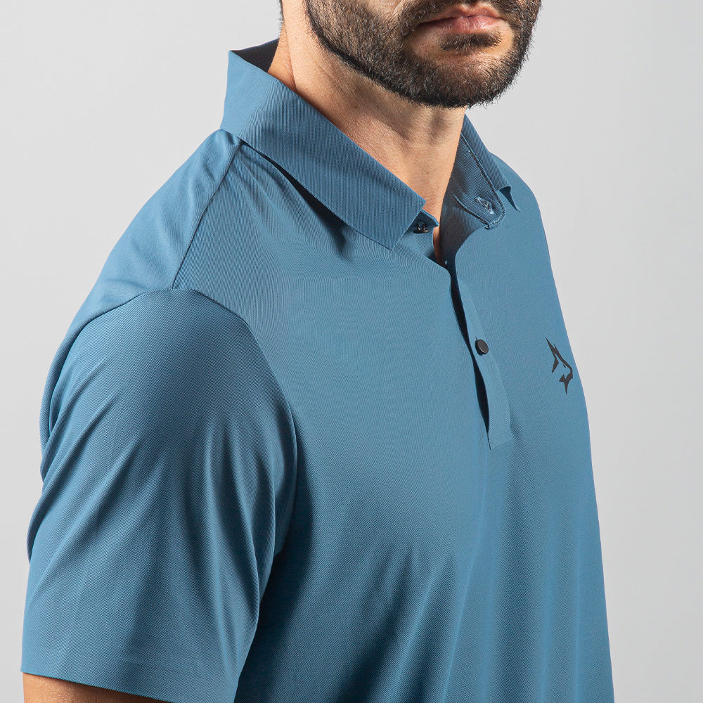 Camisa Polo Dry Fit Lupus Azul Céu