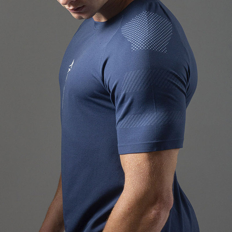 Camiseta Apex Dry Line Lupus Marinho - Sem Costura