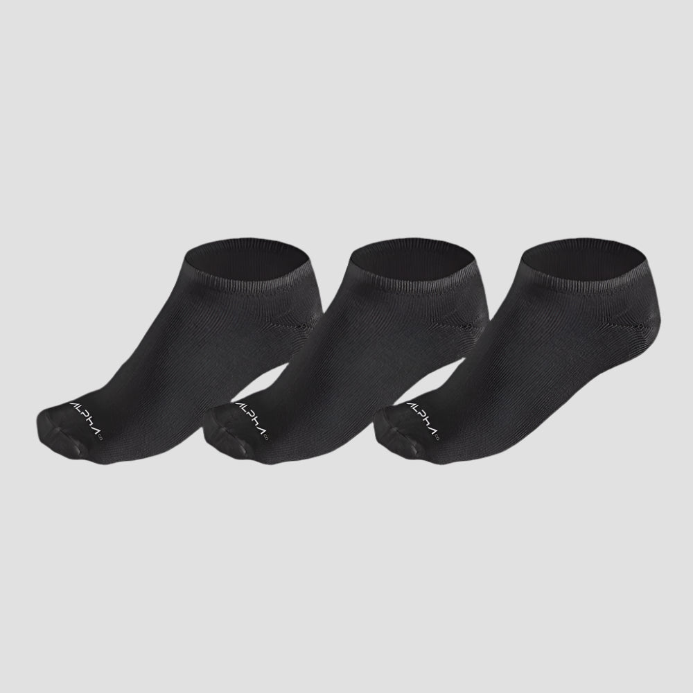 Kit 3 Meias Femininas Cano Curto Preta