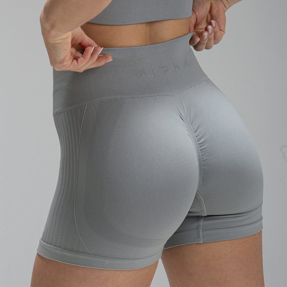 Short Seamless Cinza Alpha Co