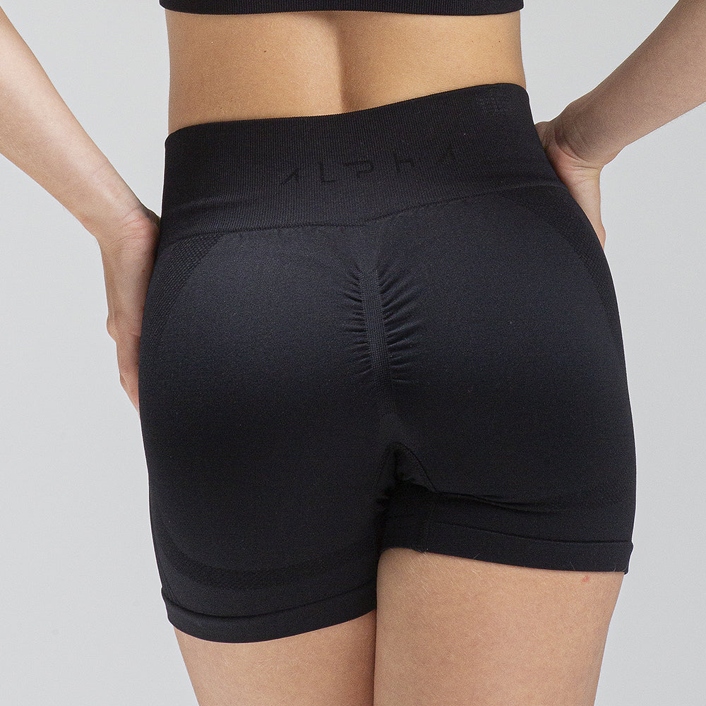 Short Seamless Preto Alpha Co