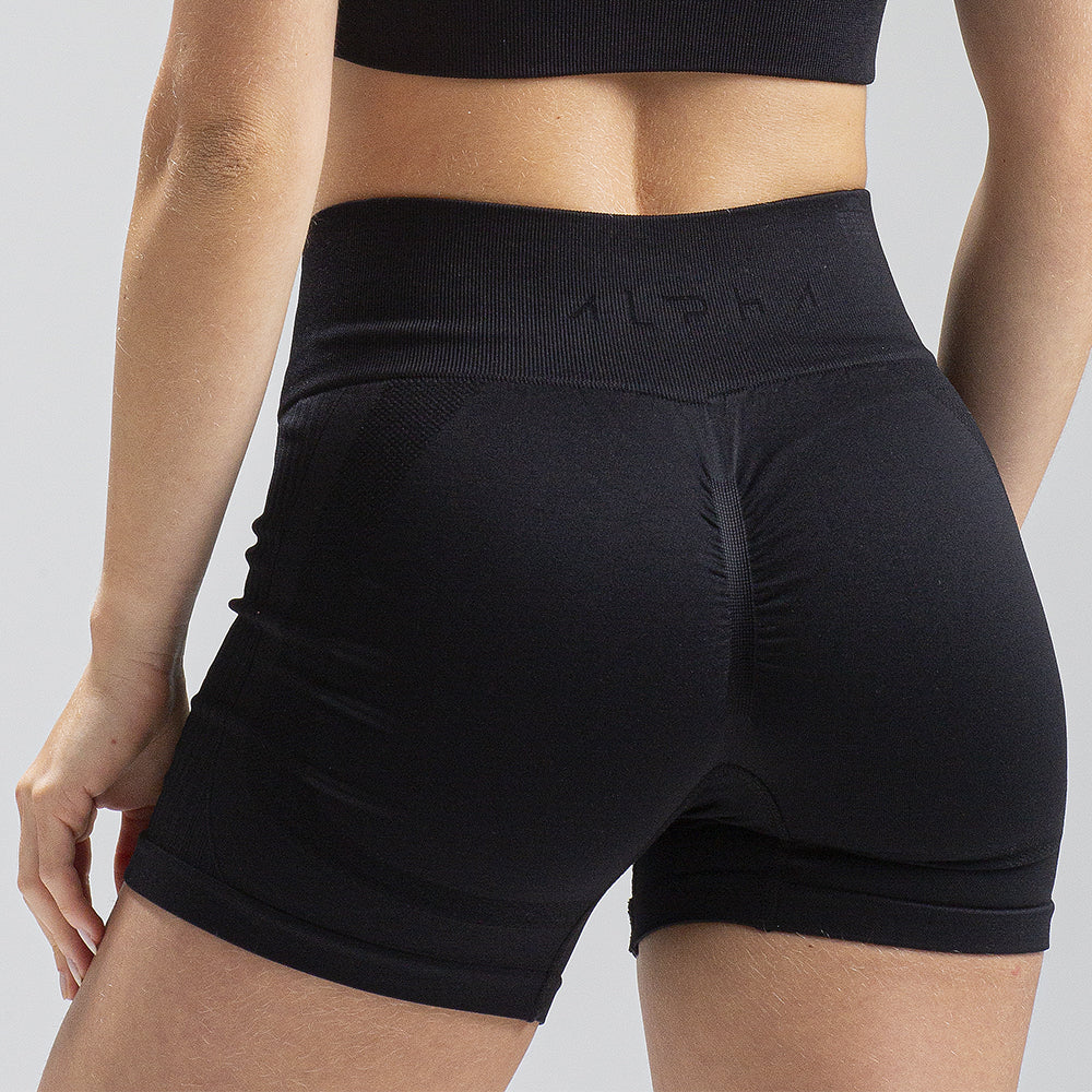 Short Seamless Preto Alpha Co