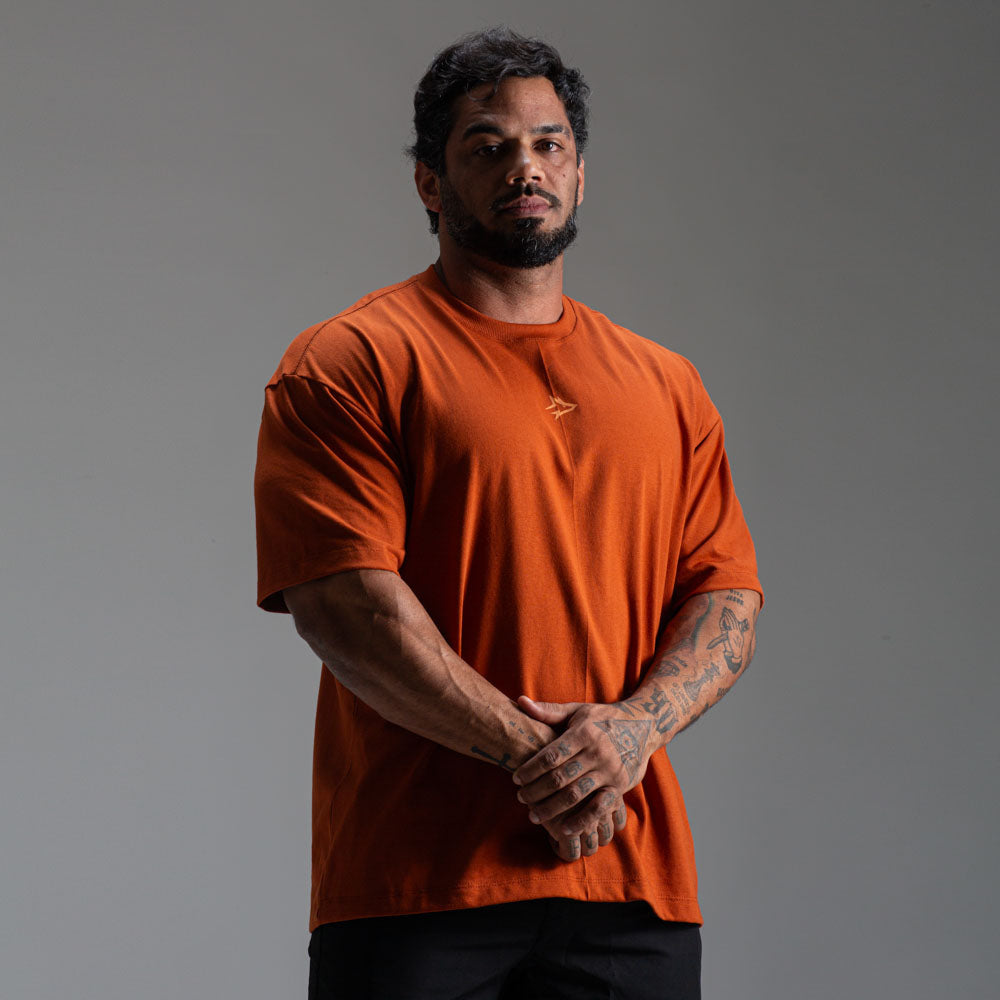 Camiseta Oversized Heavy Canela