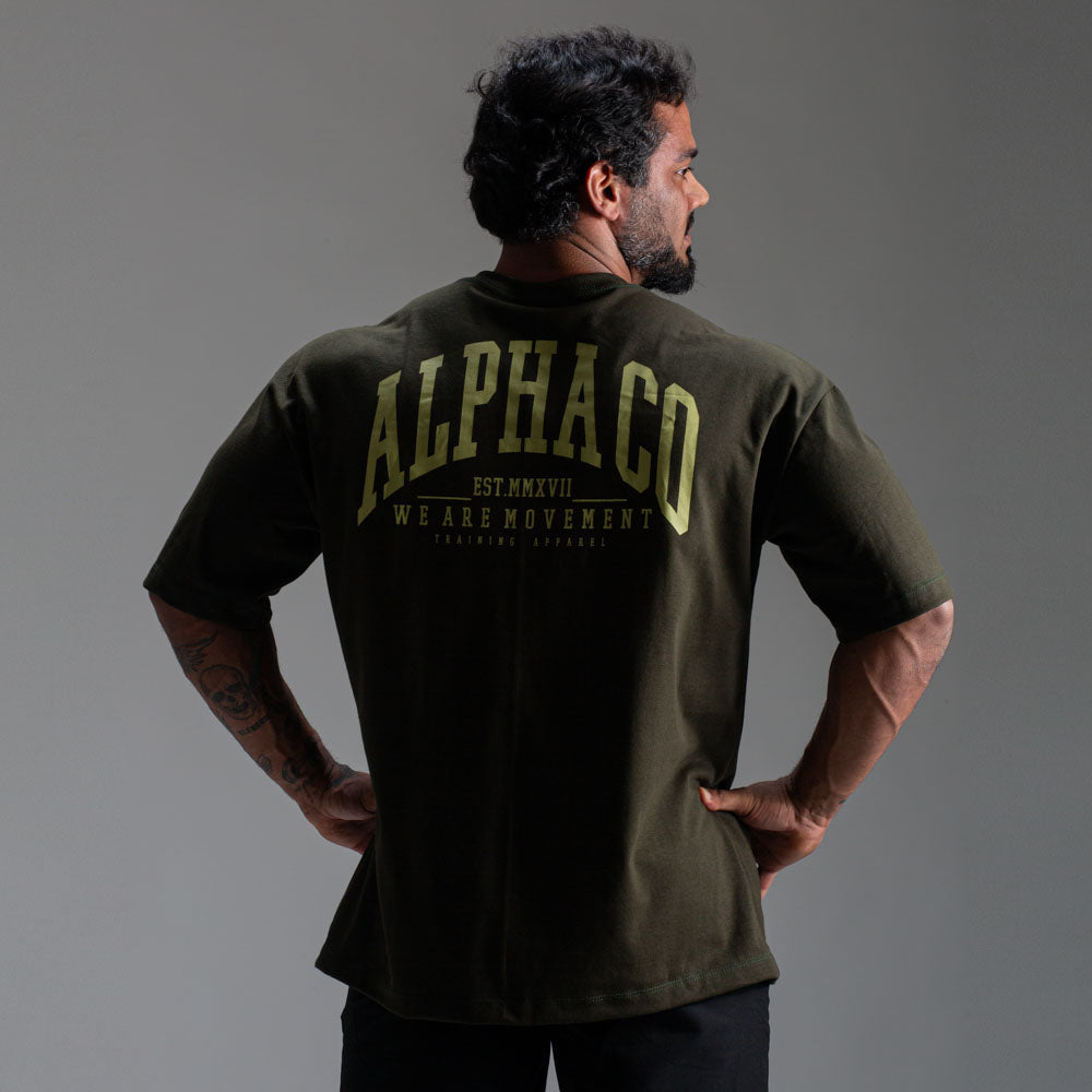 Camiseta Oversized Heavy Verde Militar