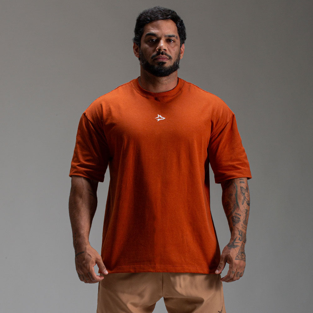 Camiseta Oversized Hero Canela