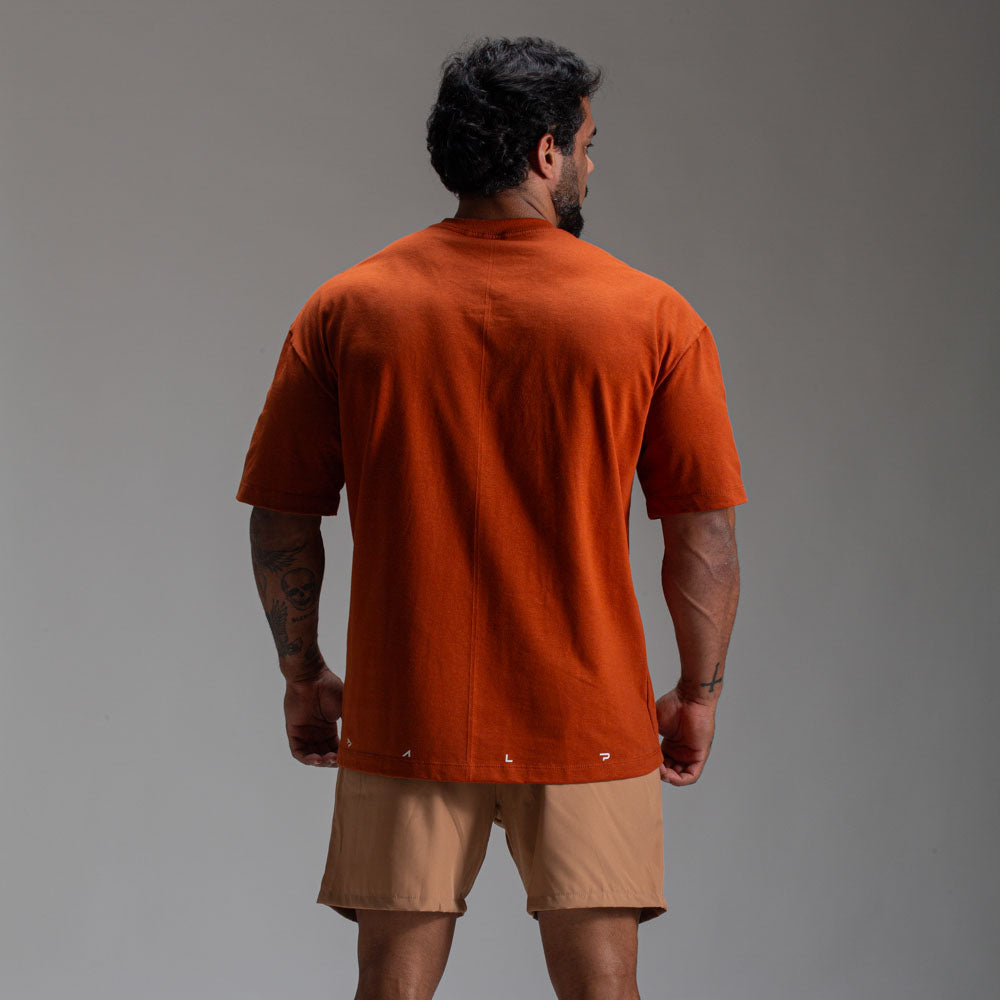 Camiseta Oversized Hero Canela