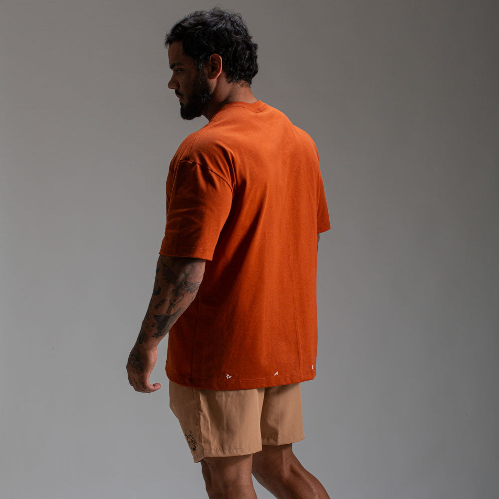 Camiseta Oversized Hero Canela