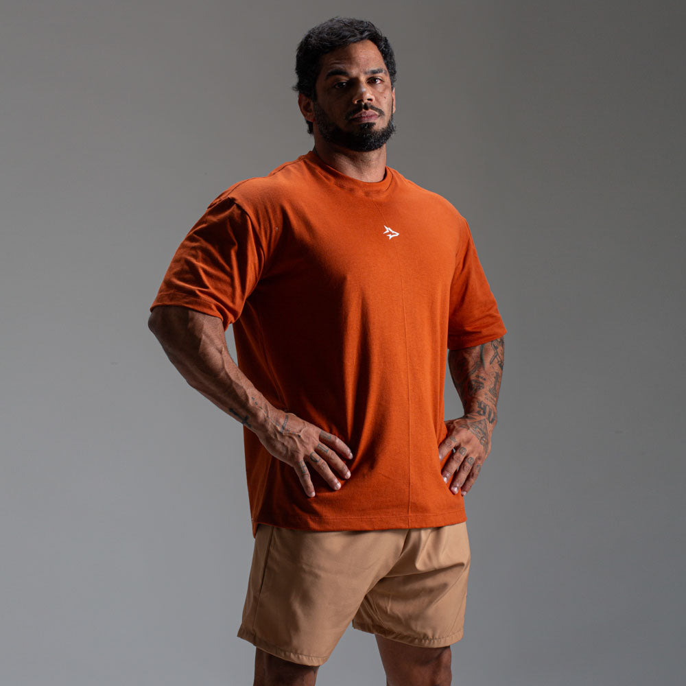 Camiseta Oversized Hero Canela