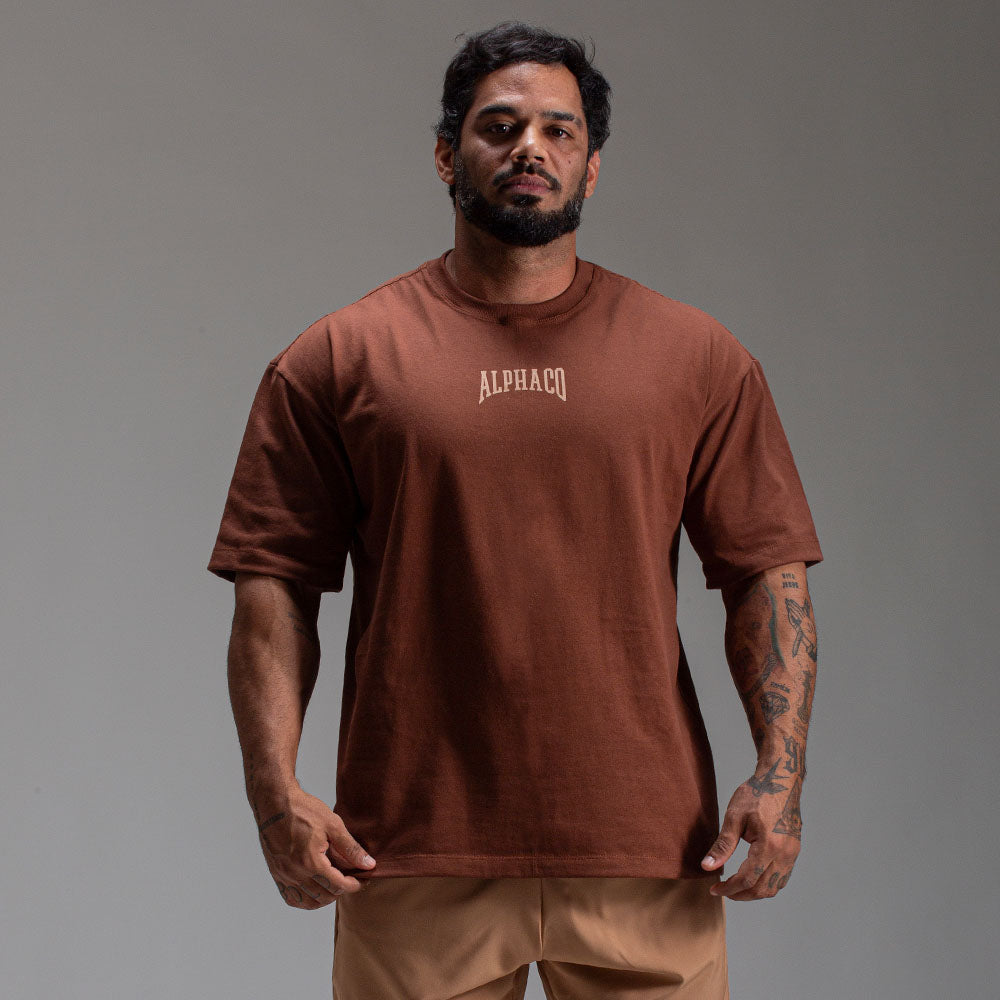 Camiseta Oversized Legacy Marrom