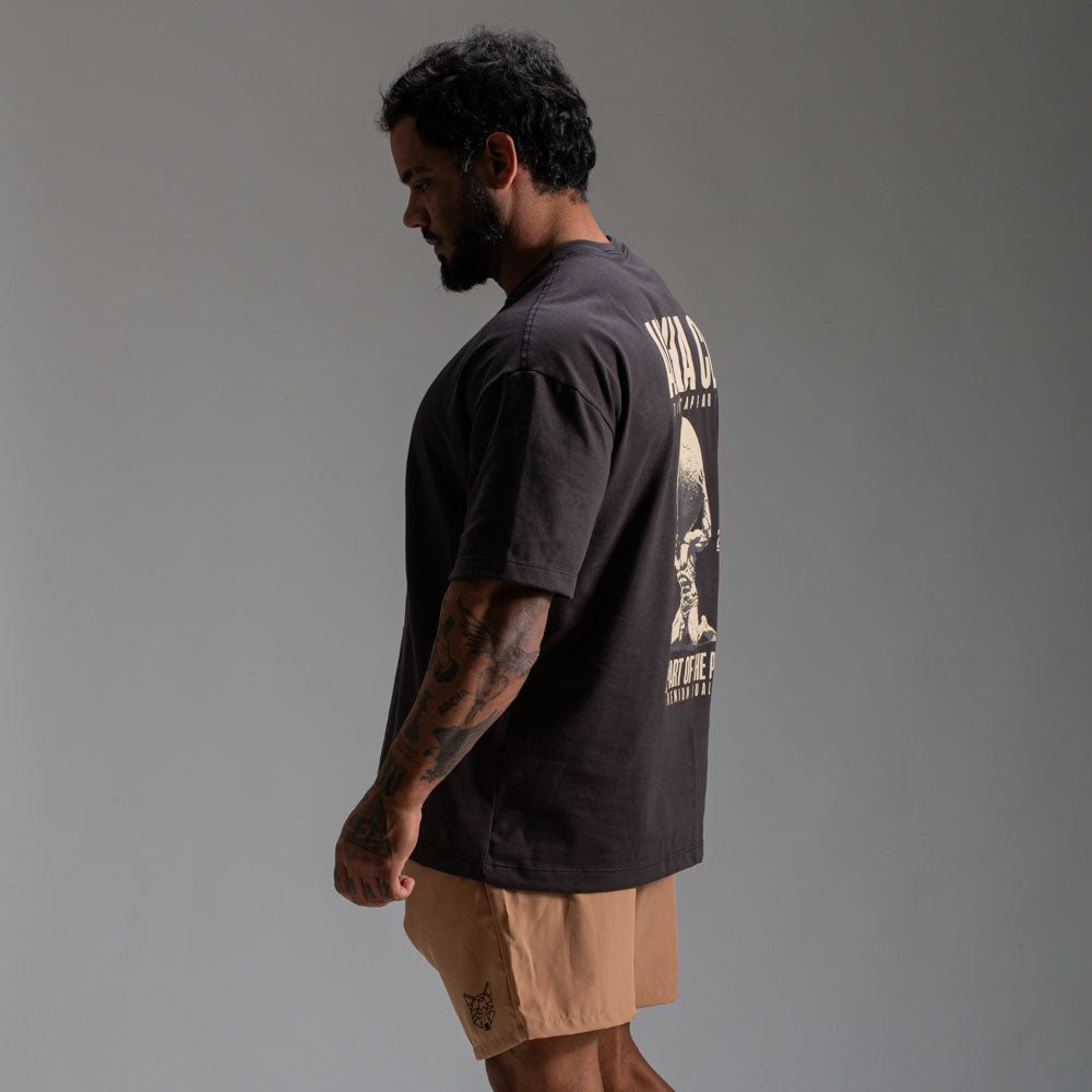 Camiseta Oversized Power Chumbo