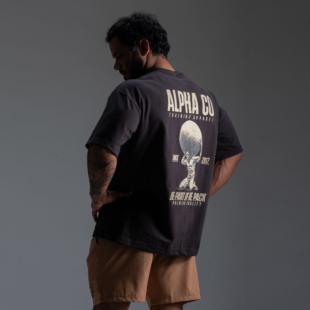 Camiseta Oversized Power Chumbo