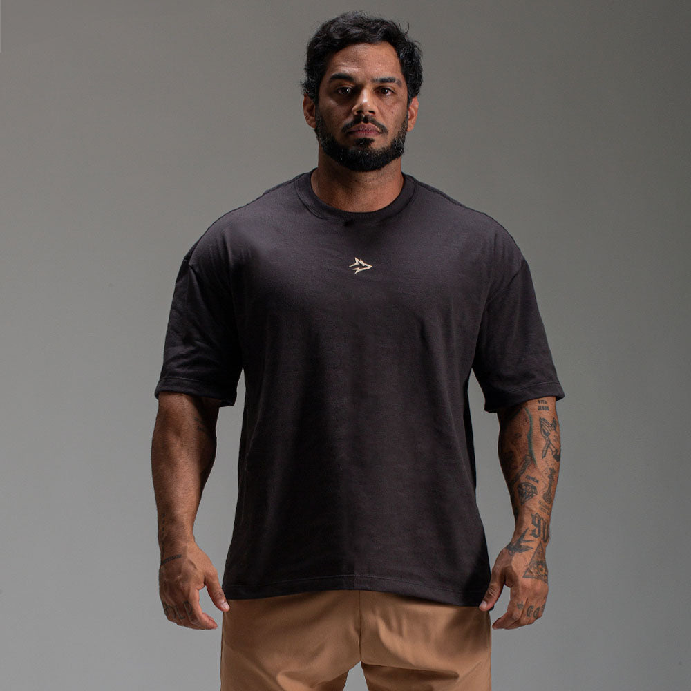 Camiseta Oversized Power Chumbo