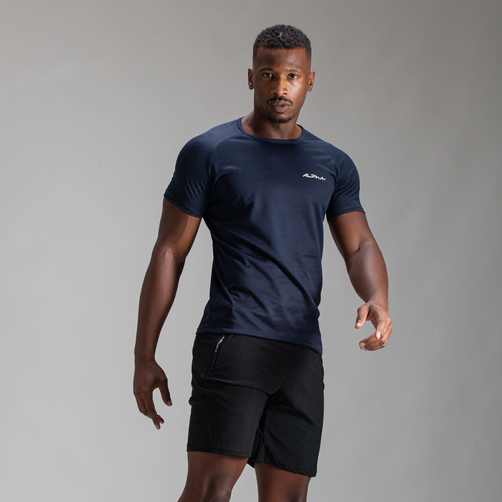 Camiseta Dry Fit Fluid Azul Noturno