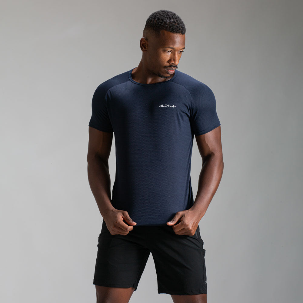 Camiseta Dry Fit Fluid Azul Noturno