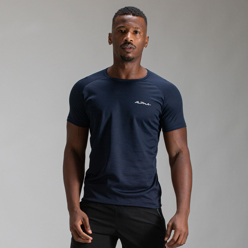 Camiseta Dry Fit Fluid Azul Noturno