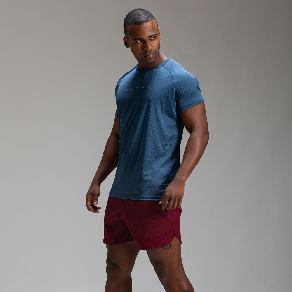 Camiseta Dry Fit Horizon Azul Mineral