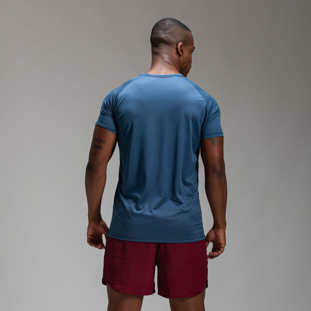 Camiseta Dry Fit Horizon Azul Mineral