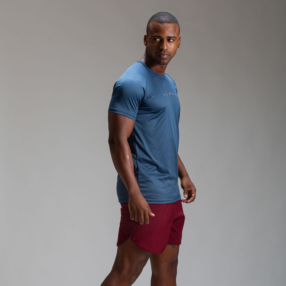 Camiseta Dry Fit Horizon Azul Mineral