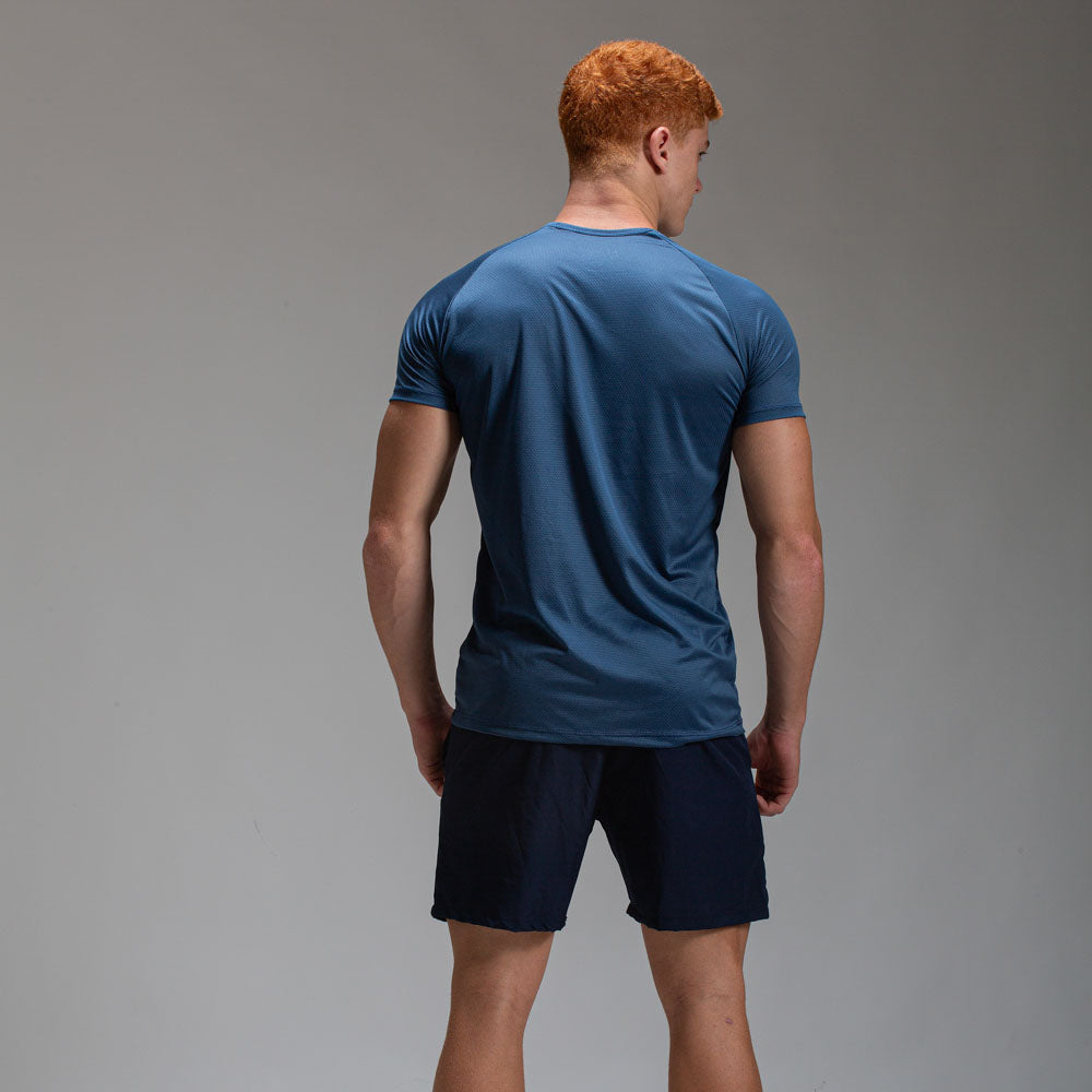 Camiseta Dry Fit Line Move Azul Mineral
