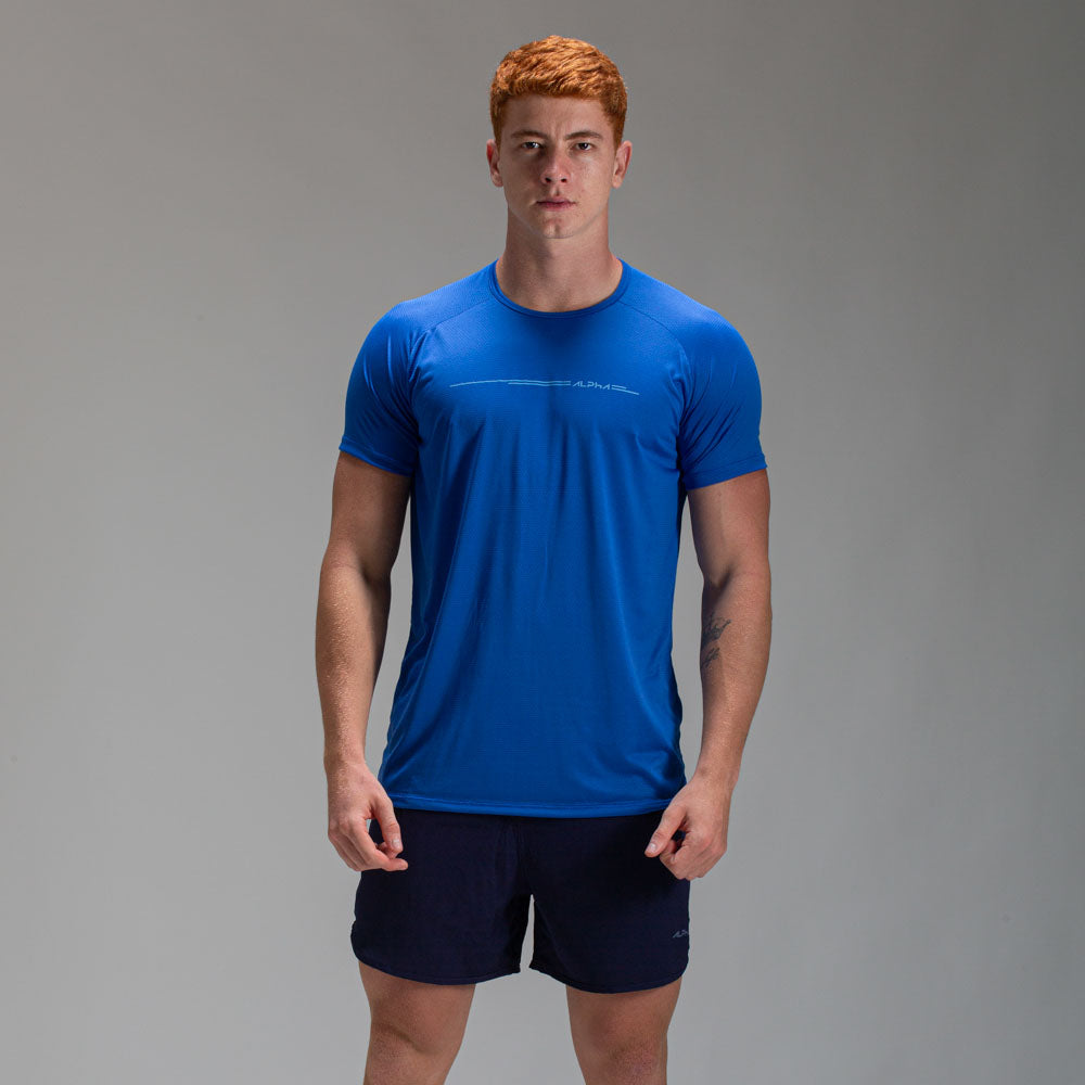 Camiseta Dry Fit Line Move Azul Royal