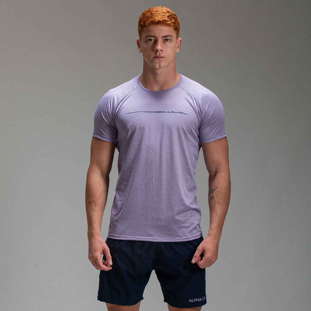 Camiseta Dry Fit Line Move Lilás Malva
