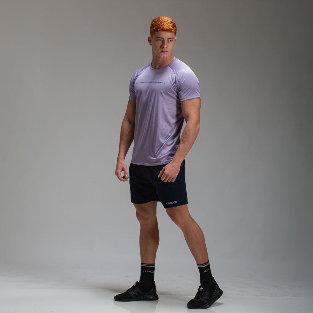 Camiseta Dry Fit Line Move Lilás Malva