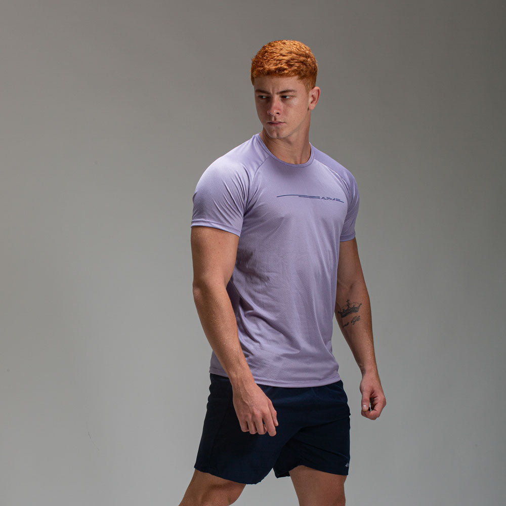Camiseta Dry Fit Line Move Lilás Malva