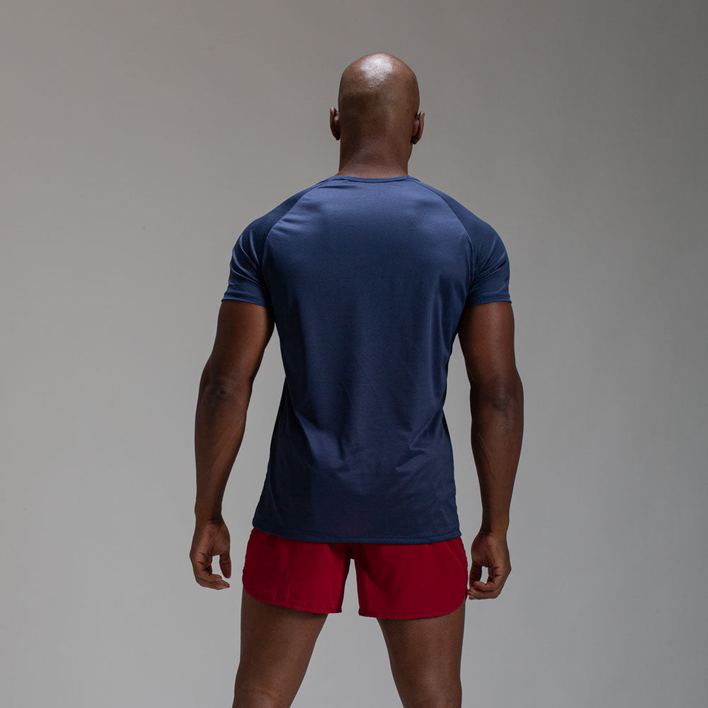Camiseta Dry Fit Line Move Marinho Ashir