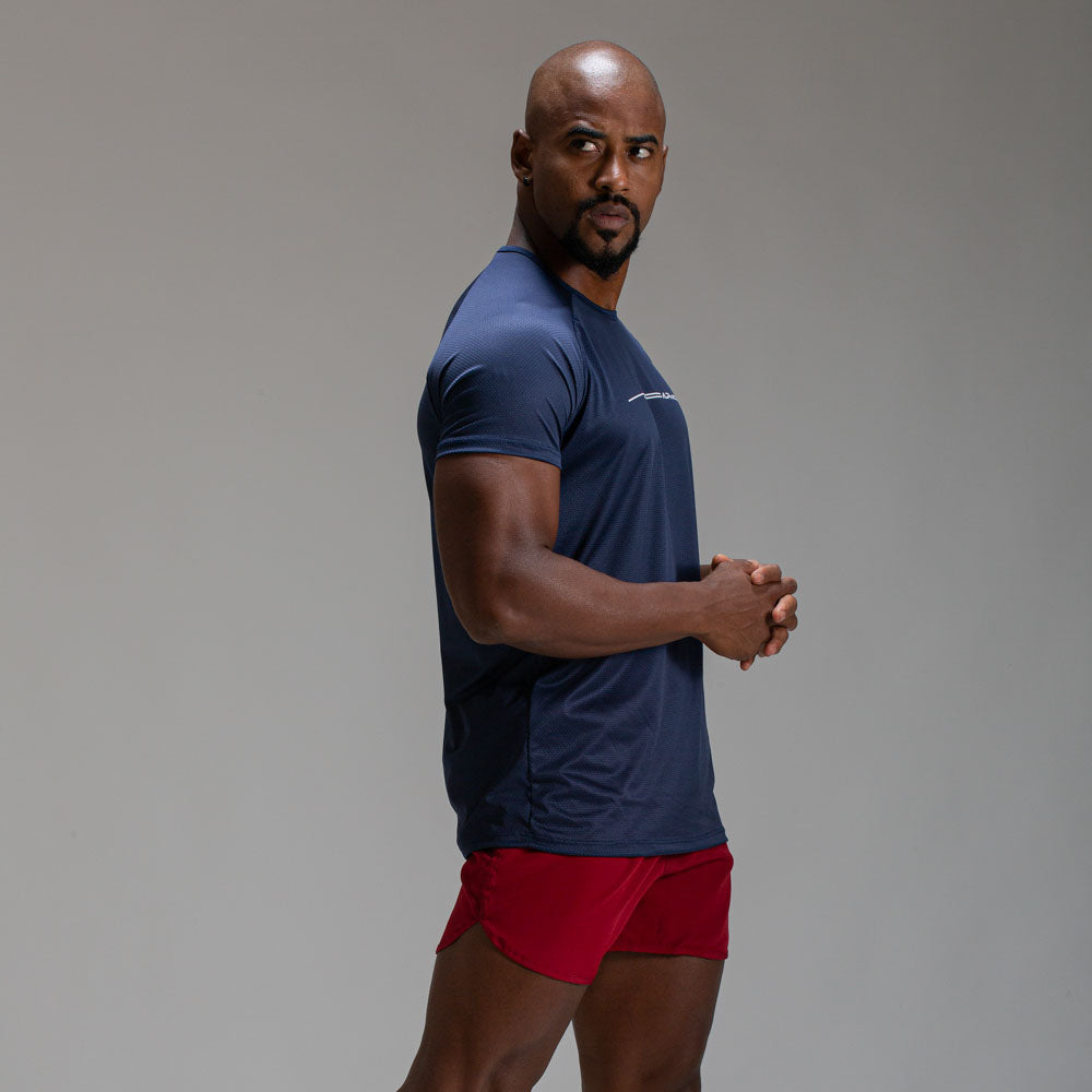 Camiseta Dry Fit Line Move Marinho Ashir
