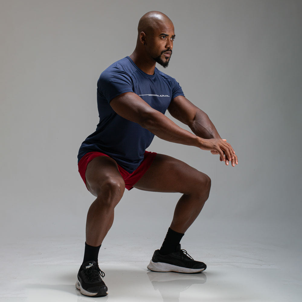 Camiseta Dry Fit Line Move Marinho Ashir