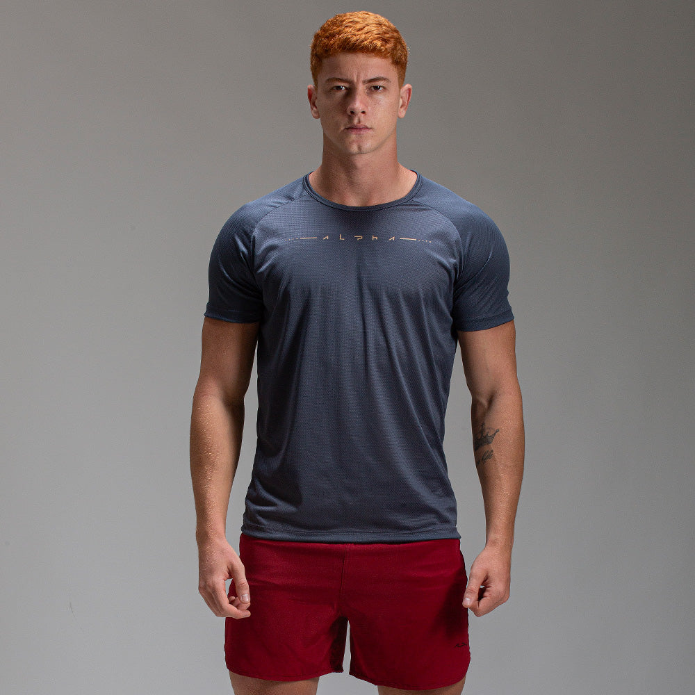 Camiseta Dry Fit Max Core Cinza Sombra