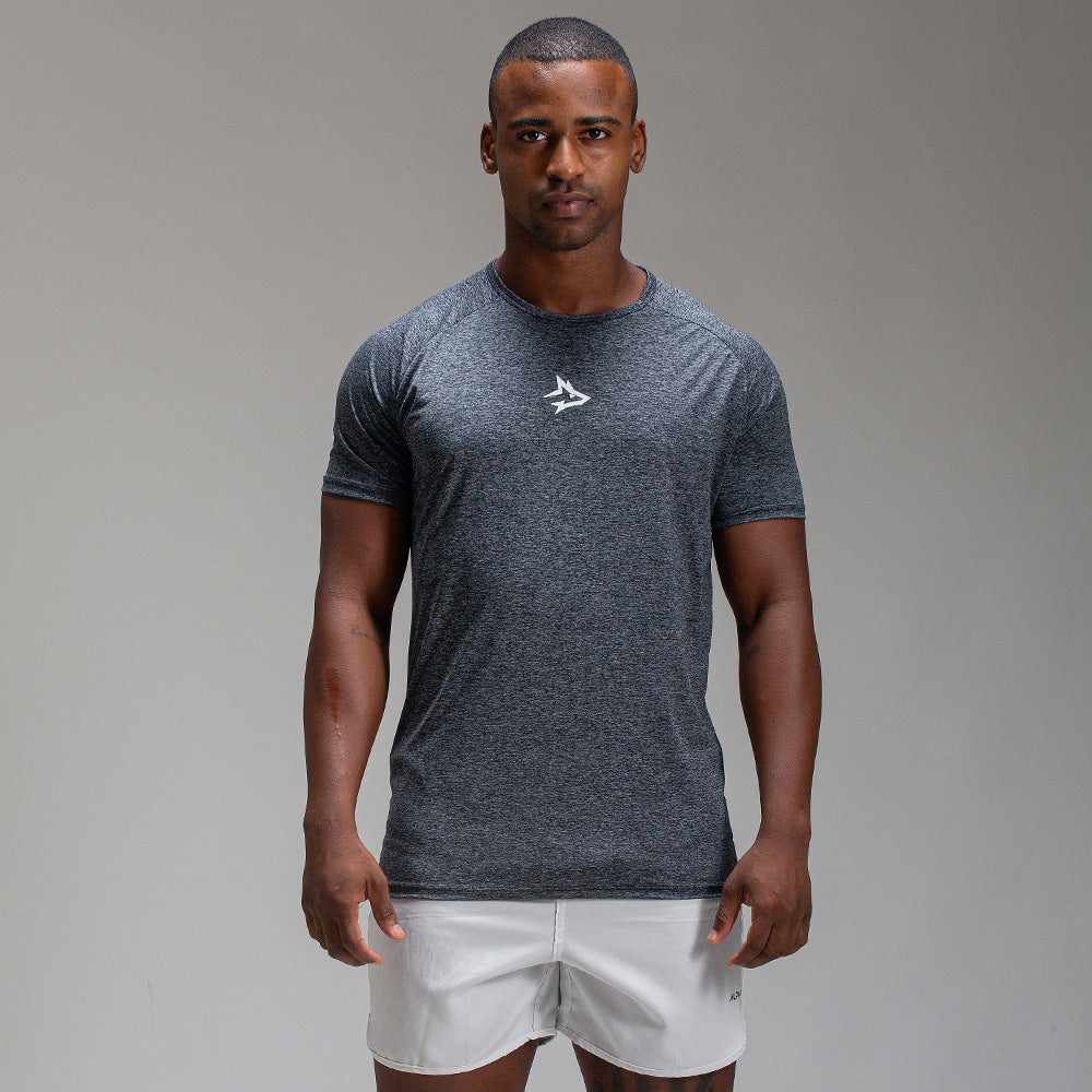 Camiseta Dry Fit Middle Lupus Mescla Preto