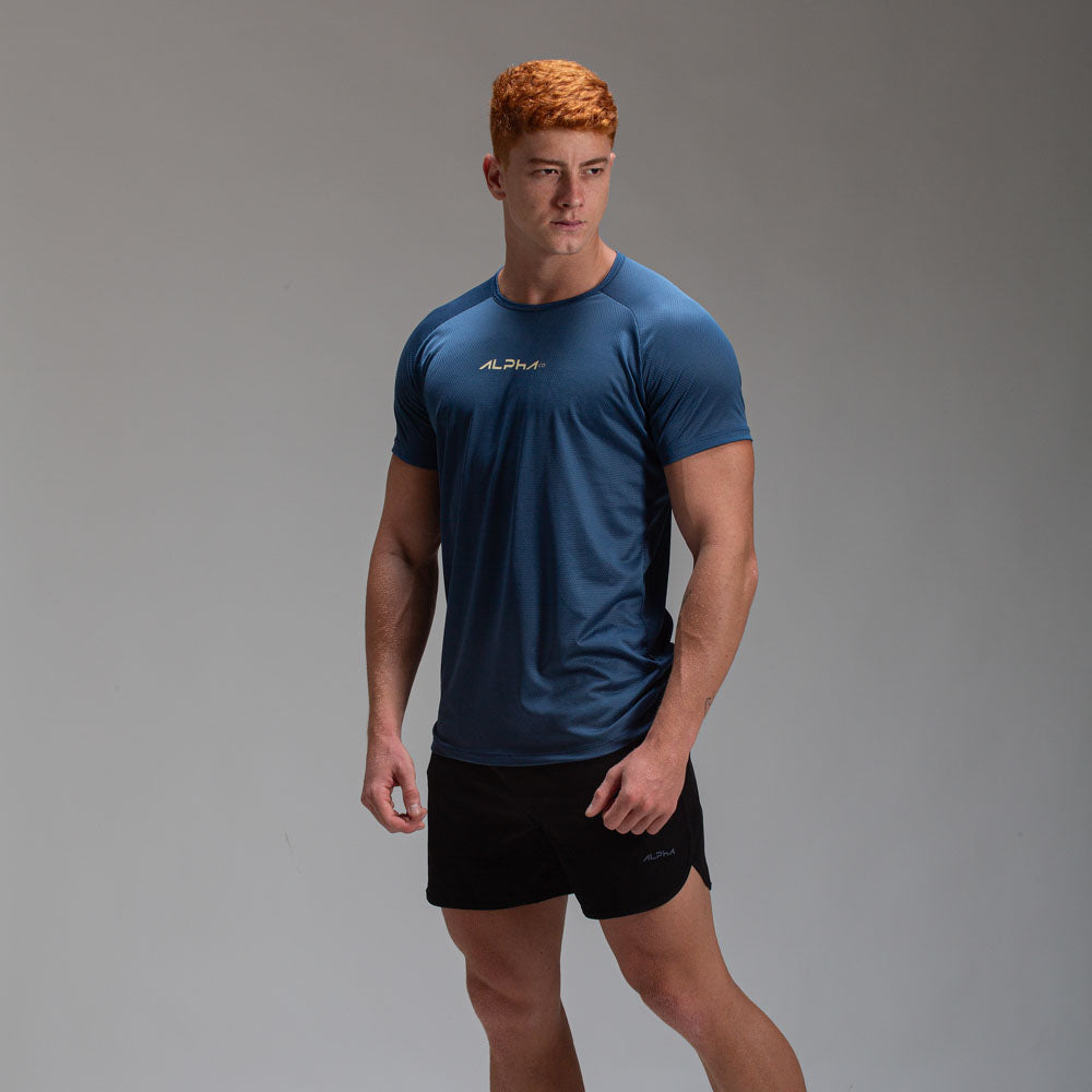 Camiseta Dry Fit New Fluid Azul Mineral