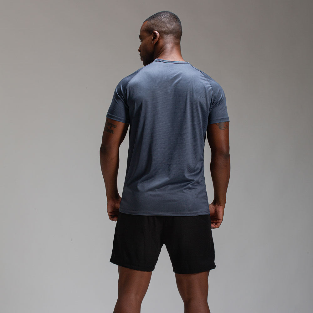 Camiseta Dry Fit Parallel Line Cinza Sombra