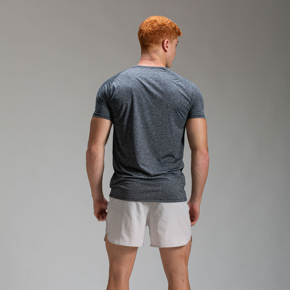 Camiseta Dry Fit Parallel Line Mescla Preto