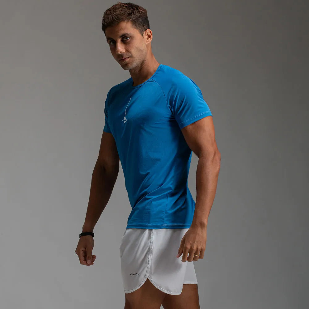 Camiseta Poliamida Line Lupus Azul Céu