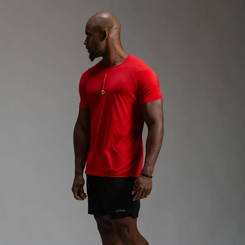 Camiseta Poliamida Line Lupus Vermelho Acerola