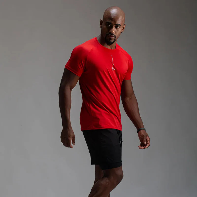 Camiseta Poliamida Line Lupus Vermelho Acerola