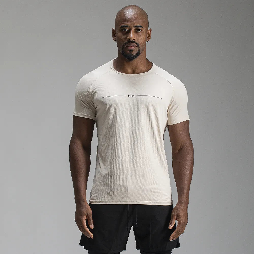 Camiseta Poliamida Line Tenacity Bege Monk
